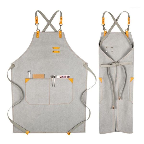 aprons gray canvas apron crossback cotton strap cafe bartender pastry chef waitstaff uniform florist hairdresser painter work wear e561
aprons gray canvas apron crossback cotton strap cafe bartender pastry chef waitstaff uniform florist hairdresser painter work wear e561