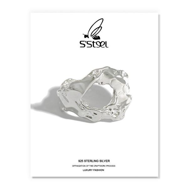cluster rings s'steel irregular for women 925 sterling silver designer korean personalized opening ring bague argent fine jewellery, Golden;silver
cluster rings s'steel irregular for women 925 sterling silver designer korean personalized opening ring bague argent fine jewellery, Golden;silver