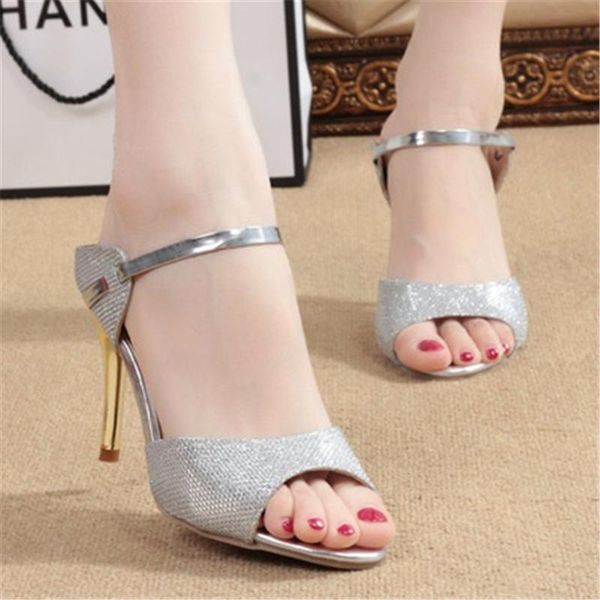 sandals summer women's shoes sandal 9 cm high heel thin sweet fish mouth fashion sequins, Black
sandals summer women's shoes sandal 9 cm high heel thin sweet fish mouth fashion sequins, Black
