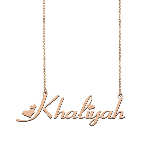 khaliyah name necklaces pendant custom personalized for women girls children friends mothers gifts 18k gold plated stainless steel, Silver
khaliyah name necklaces pendant custom personalized for women girls children friends mothers gifts 18k gold plated stainless steel, Silver
