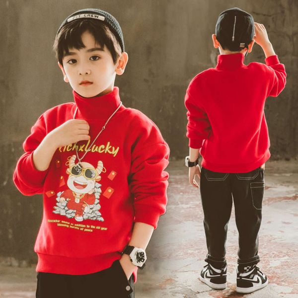 winter children's plush sweater ftive autumn boy's childhood drs 2021 year of the ox girl's red thickened new year's pul, Black
winter children's plush sweater ftive autumn boy's childhood drs 2021 year of the ox girl's red thickened new year's pul, Black