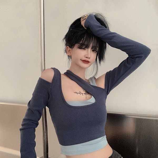 autumn fake two slim open navel 2020 new design sense careful machine long jacket short jacketjacket short jacketsleeve t-shirt wom, White
autumn fake two slim open navel 2020 new design sense careful machine long jacket short jacketjacket short jacketsleeve t-shirt wom, White