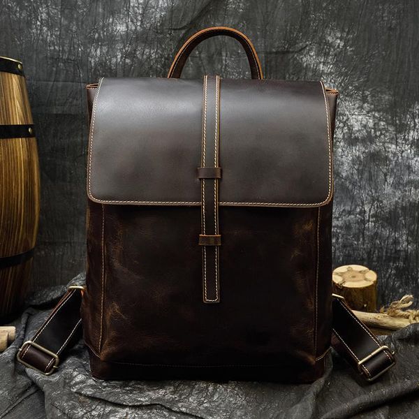 backpack maheu men leather bagpack women travel bag crazy horse for man male casual backpacks genuine anti theft
backpack maheu men leather bagpack women travel bag crazy horse for man male casual backpacks genuine anti theft