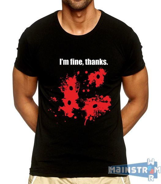 sport new 2019 summer fashion t-shirt maglietta zombie i'm fine blood bullets sangue proiettili tee shirt
sport new 2019 summer fashion t-shirt maglietta zombie i'm fine blood bullets sangue proiettili tee shirt