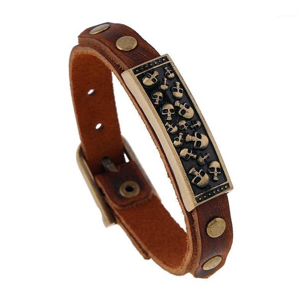 men's skull leather bracelet&bangle male accessories sporty chain jewelry bracelet pulseira pk-361, Golden;silver
men's skull leather bracelet&bangle male accessories sporty chain jewelry bracelet pulseira pk-361, Golden;silver