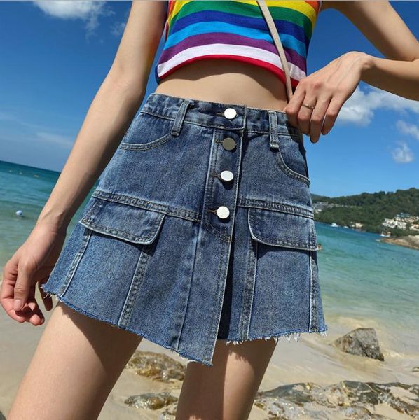 women's buttons black/blue skinny high waist skirt shorts fashion female jeans mini skirt irregular denim short s/xl j3162, White;black
women's buttons black/blue skinny high waist skirt shorts fashion female jeans mini skirt irregular denim short s/xl j3162, White;black