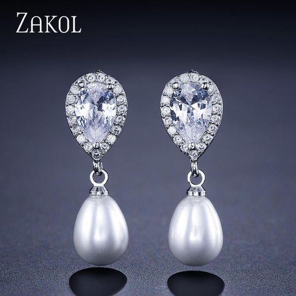 dangle & chandelier zakol white color gorgerous imitation pearl and cubic zirconia oval shape fashion ladies drop earrings for party fsep516, Silver
dangle & chandelier zakol white color gorgerous imitation pearl and cubic zirconia oval shape fashion ladies drop earrings for party fsep516, Silver