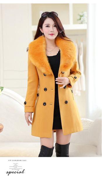 2021 new wool size plus 5xl 6xl fake korean fur collar female coat ladies women's clothing kj210 g9kb, Black;brown
2021 new wool size plus 5xl 6xl fake korean fur collar female coat ladies women's clothing kj210 g9kb, Black;brown