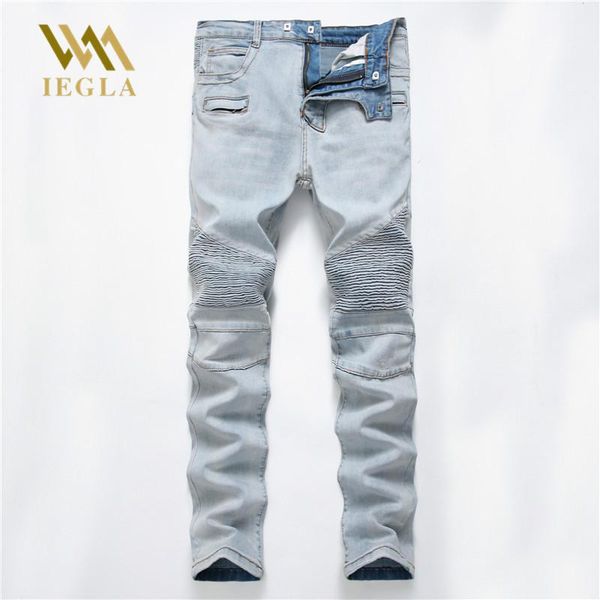men's jeans mens casual hip hop biker night club trousers slim fit with zippers joggers pants for men distressed, Blue
men's jeans mens casual hip hop biker night club trousers slim fit with zippers joggers pants for men distressed, Blue