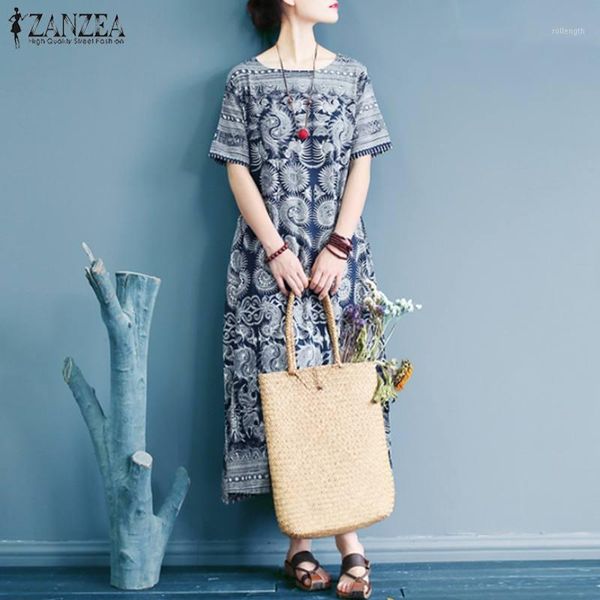 summer sundress zanzea women vintage floral printed short sleeve pockets linen dress femme casual midi vestido femininas party1, Black;gray
summer sundress zanzea women vintage floral printed short sleeve pockets linen dress femme casual midi vestido femininas party1, Black;gray