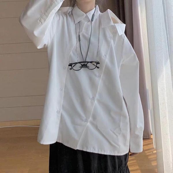 s-6xl2020 white pure white shirt with double neckline casual men and women loose, White;black
s-6xl2020 white pure white shirt with double neckline casual men and women loose, White;black