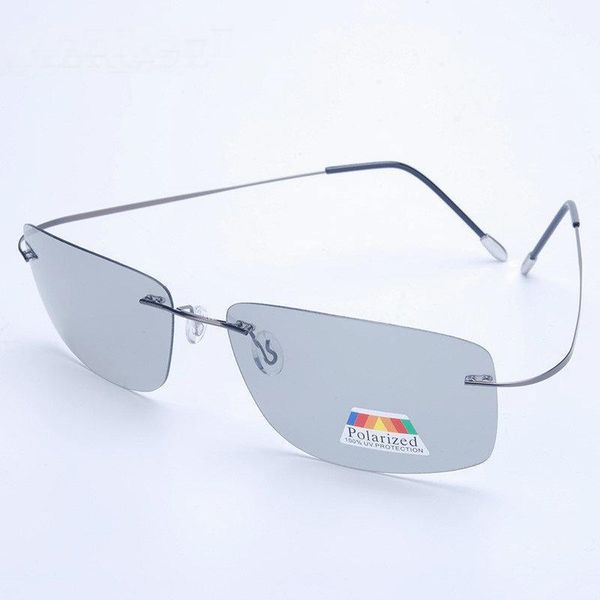 (5s change color) pchromic sunglasses men women titanium polarized sun glasses chameleon rimless anti-glare driving fml1, White;black
(5s change color) pchromic sunglasses men women titanium polarized sun glasses chameleon rimless anti-glare driving fml1, White;black