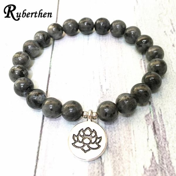 ruberthen 2020 new gray larvikite lotus charm bracelet natural gem stone men`s energy bracelet meditation practice, Black
ruberthen 2020 new gray larvikite lotus charm bracelet natural gem stone men`s energy bracelet meditation practice, Black