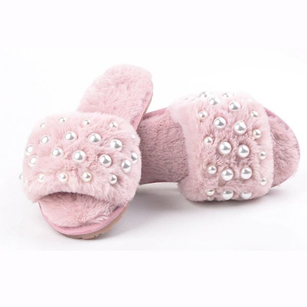 women's cotton flat bottomed antiskid thermal cowhide pearl fur slippers x1020, Black
women's cotton flat bottomed antiskid thermal cowhide pearl fur slippers x1020, Black