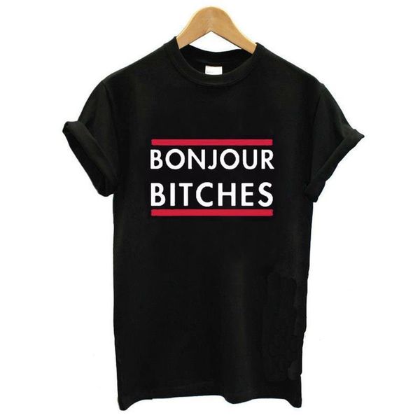 bonjour bitches letter print t shirt women short sleeve o neck loose tshirt summer ladiestee shirt clothes camisetas mujer, White
bonjour bitches letter print t shirt women short sleeve o neck loose tshirt summer ladiestee shirt clothes camisetas mujer, White