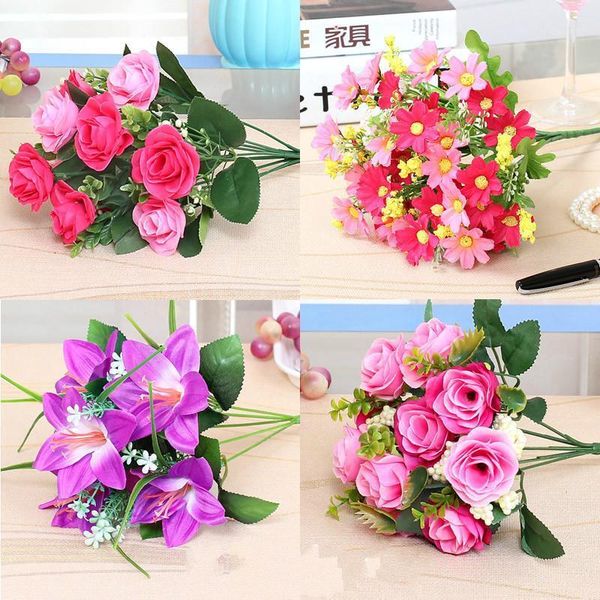 decorative flowers & wreaths simulation silk rose flower bouquet diy home party wedding car decal bride valentine's day gift handmade f
decorative flowers & wreaths simulation silk rose flower bouquet diy home party wedding car decal bride valentine's day gift handmade f