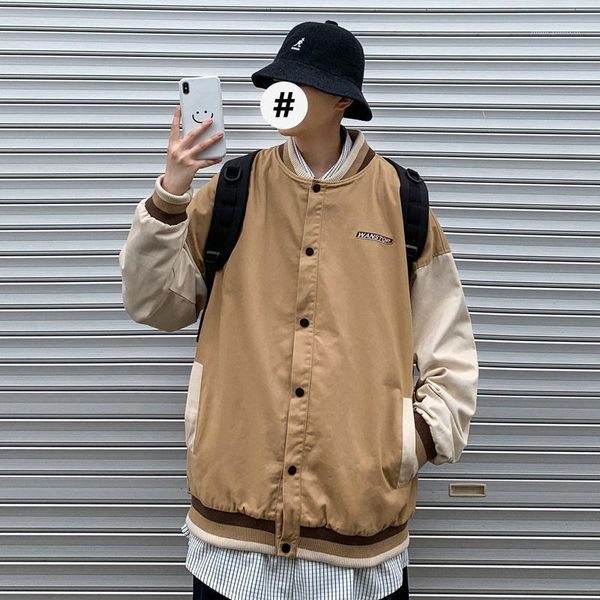 men's jackets 2021 spring and autumn trend baseball collar jacket college style fashion casual single breasted black / khaki m-xl1, Black;brown
men's jackets 2021 spring and autumn trend baseball collar jacket college style fashion casual single breasted black / khaki m-xl1, Black;brown