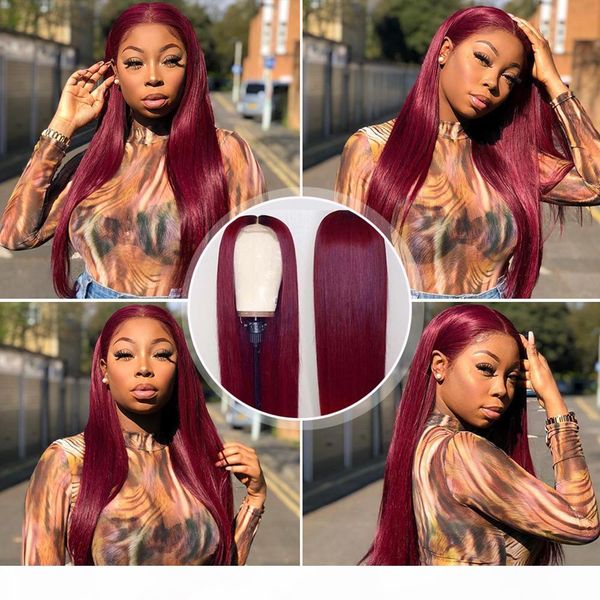 pre plucked 360 lace frontal wigs straight brazilian virgin human hair lace front wigs glueless 99j burgundy full end red color wig, Black
pre plucked 360 lace frontal wigs straight brazilian virgin human hair lace front wigs glueless 99j burgundy full end red color wig, Black