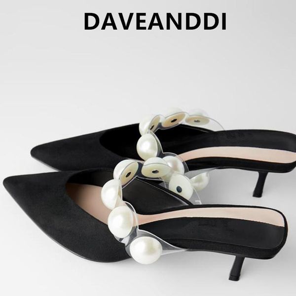 dave&di summer women shoes ins fashion blogger england pearls casual shoes heels woman mules women slippers, Black
dave&di summer women shoes ins fashion blogger england pearls casual shoes heels woman mules women slippers, Black