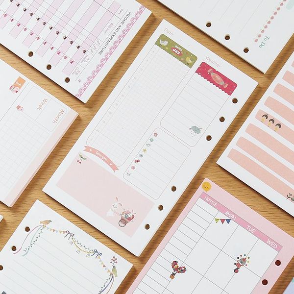 notepads creative a5 a6 cartoon colorful 6 loose leaf spiral planner 40 sheets filler pages today line week month match filofax, Purple;pink
notepads creative a5 a6 cartoon colorful 6 loose leaf spiral planner 40 sheets filler pages today line week month match filofax, Purple;pink