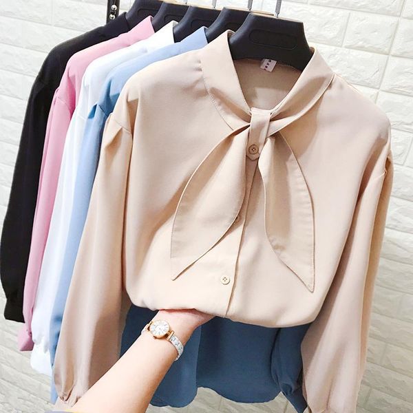 women's blouses & shirts 2021 spring autumn fashion long sleeve bow women elegant work wear thin shirt sweet slim office lady blouse fe, White
women's blouses & shirts 2021 spring autumn fashion long sleeve bow women elegant work wear thin shirt sweet slim office lady blouse fe, White