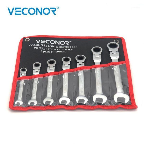 veconor 7pcs combination ratchet wrench set 8-19mm sizes 72t ratcheting head and open-end spanner with storage pouch repair tool1
veconor 7pcs combination ratchet wrench set 8-19mm sizes 72t ratcheting head and open-end spanner with storage pouch repair tool1