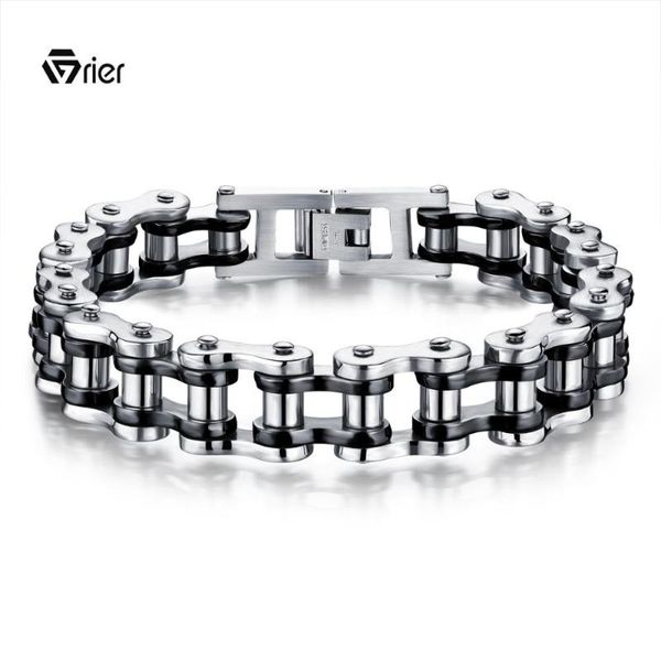link, chain grier punk jewelry biker bicycle motorcycle men's bracelets bangles titanium steel bracelet rock personality, Black
link, chain grier punk jewelry biker bicycle motorcycle men's bracelets bangles titanium steel bracelet rock personality, Black