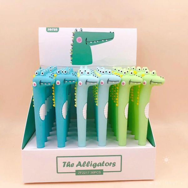 1 pcs cartoon cute pen korean crocodile silicone gel pen 0.5mm black ink neutral writing stationery gift ideas1, Blue;orange
1 pcs cartoon cute pen korean crocodile silicone gel pen 0.5mm black ink neutral writing stationery gift ideas1, Blue;orange