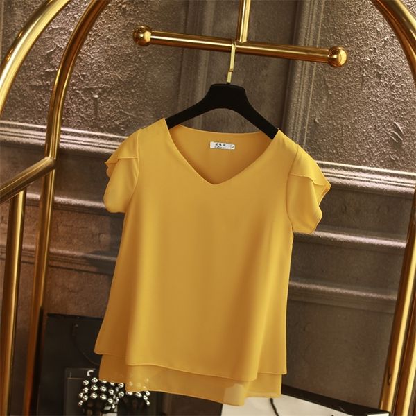 yuanyu fashion brand women chiffon shirt summer short sleeve v-neck blouse casual 9 solid color loose oversized lady y200403, White
yuanyu fashion brand women chiffon shirt summer short sleeve v-neck blouse casual 9 solid color loose oversized lady y200403, White