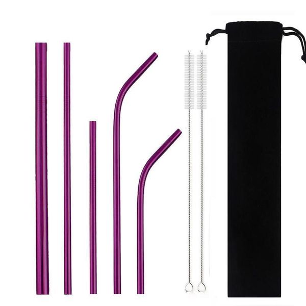 8-pcs metal straw 304 stainless steel straw with brush bag eco friendly reusable smoothies drinking straws set jllakq
8-pcs metal straw 304 stainless steel straw with brush bag eco friendly reusable smoothies drinking straws set jllakq