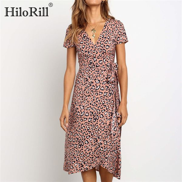 hilorill leopard dress women 2020 v-neck bodycon party dress summer long casual beach dress short sleeve vintage vestidos lj200820, Black;gray
hilorill leopard dress women 2020 v-neck bodycon party dress summer long casual beach dress short sleeve vintage vestidos lj200820, Black;gray