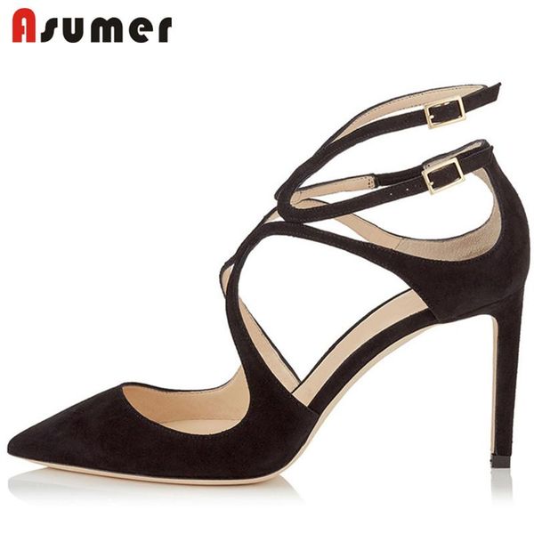 dress shoes asumer 2021 big size 33-44 women pumps buckle spring summer single super high heels party wedding ladies, Black
dress shoes asumer 2021 big size 33-44 women pumps buckle spring summer single super high heels party wedding ladies, Black