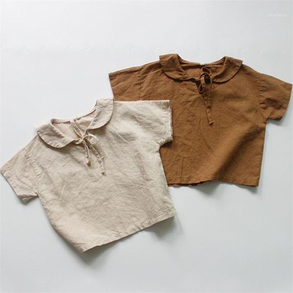 2020 summer cotton linen baby girls shirts new korean style boys short sleeve kids clothes casual preppy style blouses1, White;black
2020 summer cotton linen baby girls shirts new korean style boys short sleeve kids clothes casual preppy style blouses1, White;black