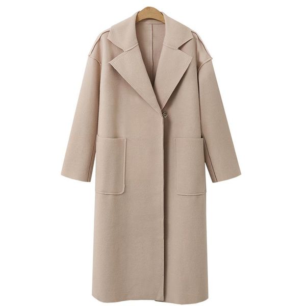women's wool & blends fashion autumn winter woman classic coat turn-down collar button pocket business long outerwear slim khaki black
women's wool & blends fashion autumn winter woman classic coat turn-down collar button pocket business long outerwear slim khaki black