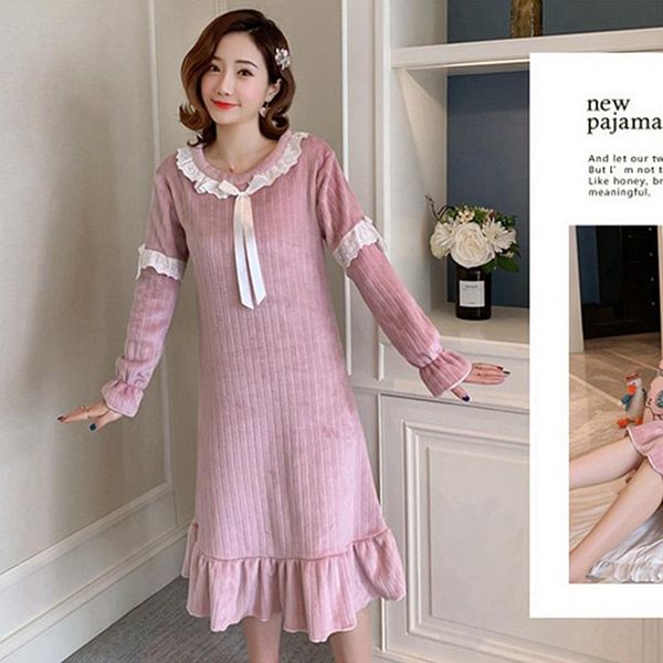 women's sleepwear autumn winter long nightdress women sleeve nightgown flannel nightgowns girls night dress cute princess, Black;red
women's sleepwear autumn winter long nightdress women sleeve nightgown flannel nightgowns girls night dress cute princess, Black;red