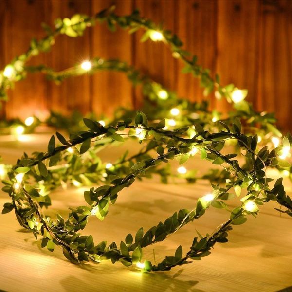 2m/3m/5m/10m green garland string led flexible copper artificial leaf vine lights for christmas wedding party decor
2m/3m/5m/10m green garland string led flexible copper artificial leaf vine lights for christmas wedding party decor