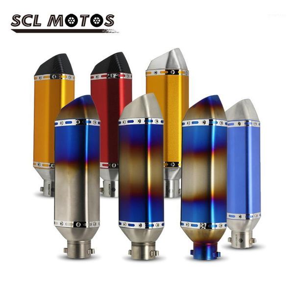 scl motos 35-51mm universal motorcycle exhaust muffler pipe with db killer escape moto ak for scooter dirt pit bike atv1 
scl motos 35-51mm universal motorcycle exhaust muffler pipe with db killer escape moto ak for scooter dirt pit bike atv1