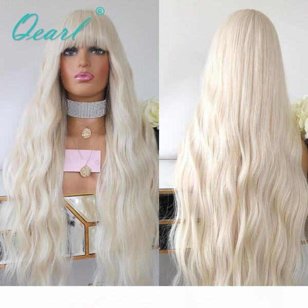 transparent lace white blonde 13x6 human hair lace front wig with fringe light color wig bangs natural wave remy hair 150% qearl, Black;brown
transparent lace white blonde 13x6 human hair lace front wig with fringe light color wig bangs natural wave remy hair 150% qearl, Black;brown