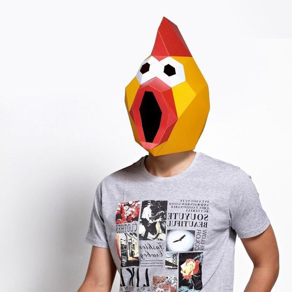 3d shrilling chicken costume 2021cosplay diy paper craft model mask christmas halloween prom party gift
3d shrilling chicken costume 2021cosplay diy paper craft model mask christmas halloween prom party gift