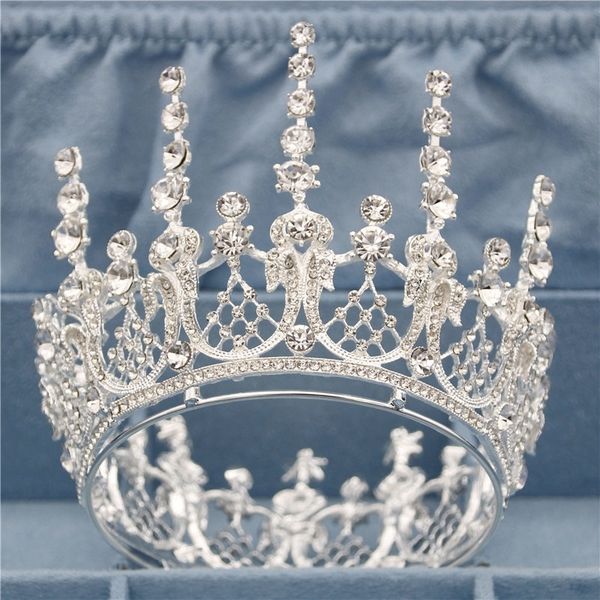 vintage romantic gold full round queen king tiara crown pageant headpieces bridal wedding hair jewelry tiaras and crowns y200409, Slivery;golden
vintage romantic gold full round queen king tiara crown pageant headpieces bridal wedding hair jewelry tiaras and crowns y200409, Slivery;golden