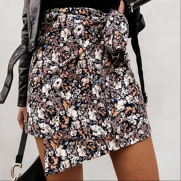 women high waist leopard print mini wrap skirt autumn casual bandage floral fladas female elegant irregular bodycon short skirts, Black
women high waist leopard print mini wrap skirt autumn casual bandage floral fladas female elegant irregular bodycon short skirts, Black