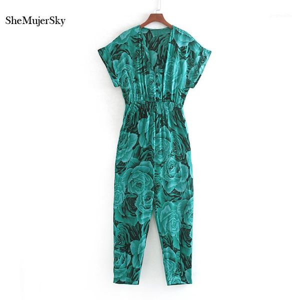 shemujersky women v-neck green floral print jumpsuits summer short sleeve casual overalls 2020 ladies jumpsuit1, Black;white
shemujersky women v-neck green floral print jumpsuits summer short sleeve casual overalls 2020 ladies jumpsuit1, Black;white