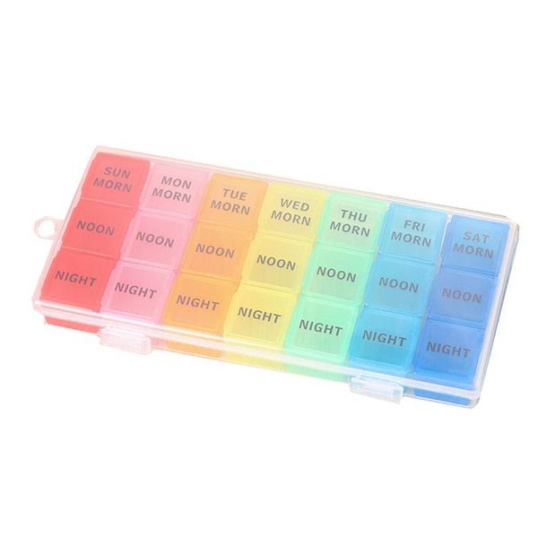 portable medicine 21 days tablet english case pill container colorful weekly storage box 7 grids yxlumy dh_niceshop
portable medicine 21 days tablet english case pill container colorful weekly storage box 7 grids yxlumy dh_niceshop