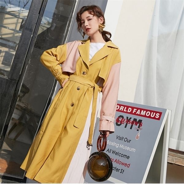 lanmrem new fashion simple hit color long trench famale single-breasted coat with belt windbreaker autumn casual pc365 201031, Tan;black
lanmrem new fashion simple hit color long trench famale single-breasted coat with belt windbreaker autumn casual pc365 201031, Tan;black