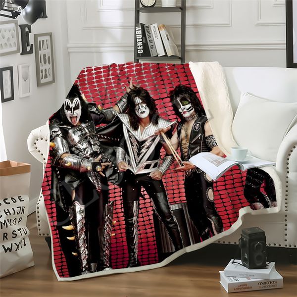 cloocl sofa travel youth bedding popular hip hop rock kiss band 3d print double layer blankets bedspread for plush blanket sofa quilt 
cloocl sofa travel youth bedding popular hip hop rock kiss band 3d print double layer blankets bedspread for plush blanket sofa quilt