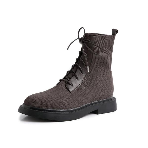genuine leather knitting wool boots women's european autumn winter female cowhide shoes, Black
genuine leather knitting wool boots women's european autumn winter female cowhide shoes, Black