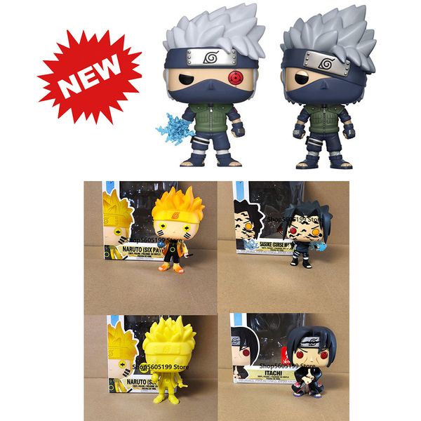 pop naruto sasuke kurama itachi kakashi model figure collectible model toy for gift with box 1008