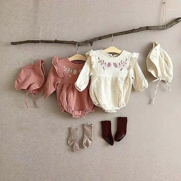 baby spring autumn clothing newborn baby girl cotton clothes ruffle romper embroidery jumpsuit hat 2pcs outfit1, White
baby spring autumn clothing newborn baby girl cotton clothes ruffle romper embroidery jumpsuit hat 2pcs outfit1, White