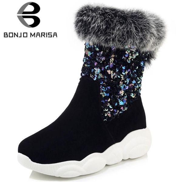 bonjomarisa new chic comfortable heels add fur winter shoes boots women keep warm plush snow boot footwear, Black
bonjomarisa new chic comfortable heels add fur winter shoes boots women keep warm plush snow boot footwear, Black