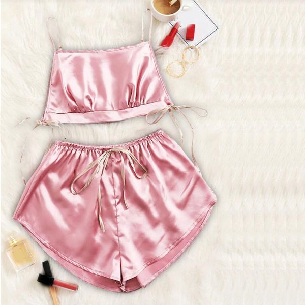 plus size pijama mujer satin lace lingerie pajamas sets solid silk camisole shorts pajama bowknot sleepwear babydoll summer1, Black;red
plus size pijama mujer satin lace lingerie pajamas sets solid silk camisole shorts pajama bowknot sleepwear babydoll summer1, Black;red